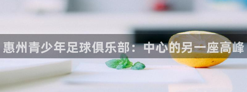 米兰体育官网下载平台注册流程视频：惠州青少年足球俱乐